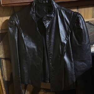 Women's Black Leather Jacket